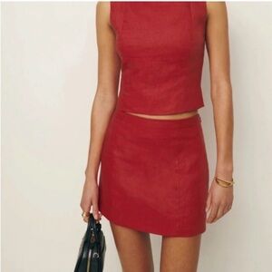 Reformation Grace Linen Skirt Set